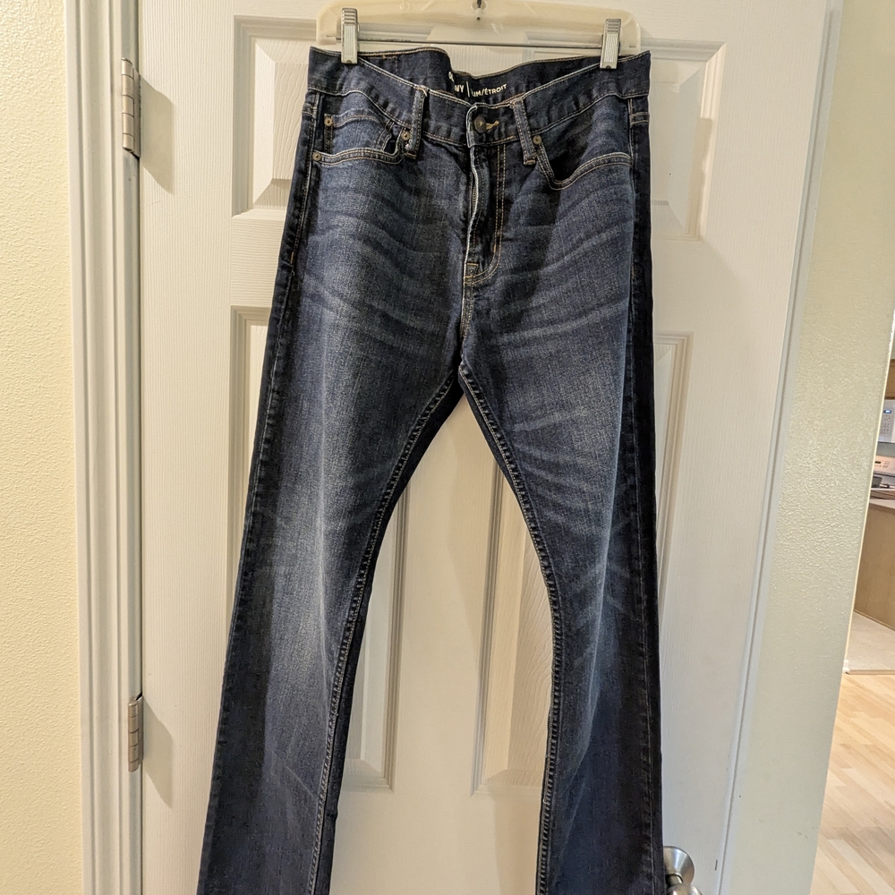 Old Navy Men's SLIM Fit Jeans, Dark Blue Wash, 31 X 34